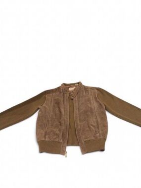 Vintage 70s  Men’s Retro Leather & Knit Bomber Jacket by Mister Man | Large